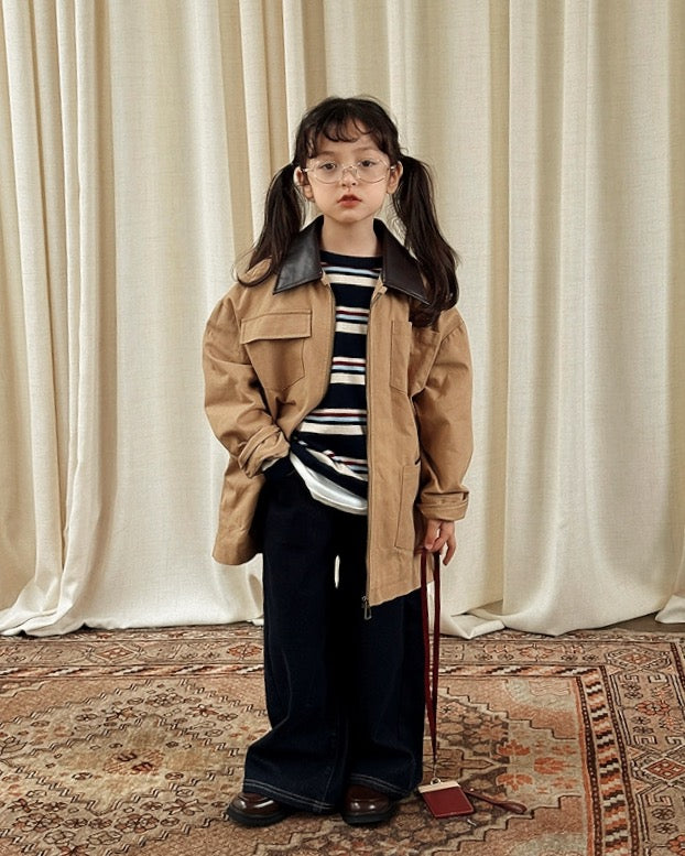 【100-160cm】バギージーンズ