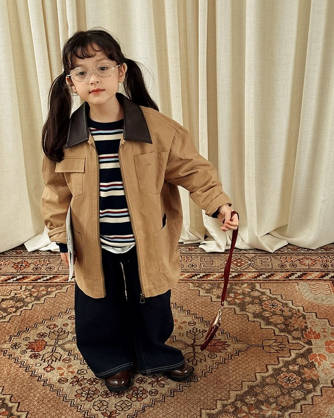 【100-160cm】バギージーンズ