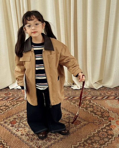 【100-160cm】バギージーンズ