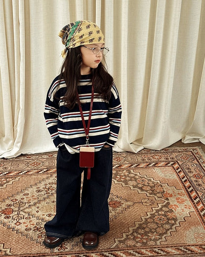 【100-160cm】バギージーンズ