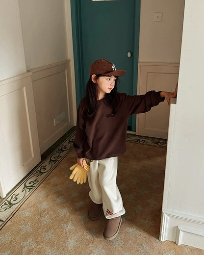 【100-160cm】親子お揃い ウォームアップロングスリーブTシャツ