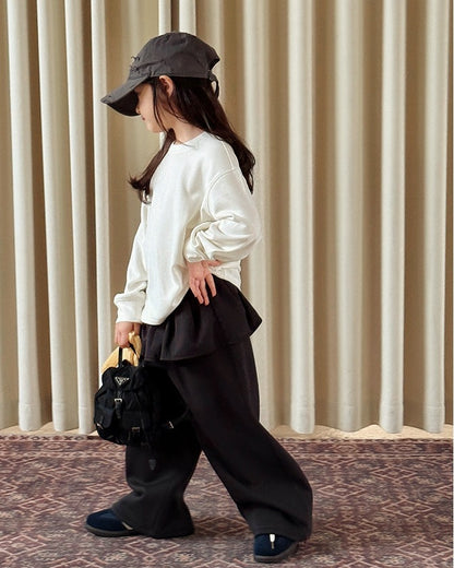 【100-160cm】親子お揃い ウォームアップロングスリーブTシャツ