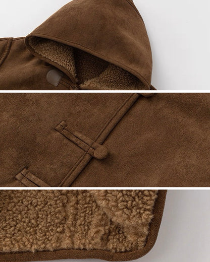 【100-160cm】スウェードボアライナージャケット