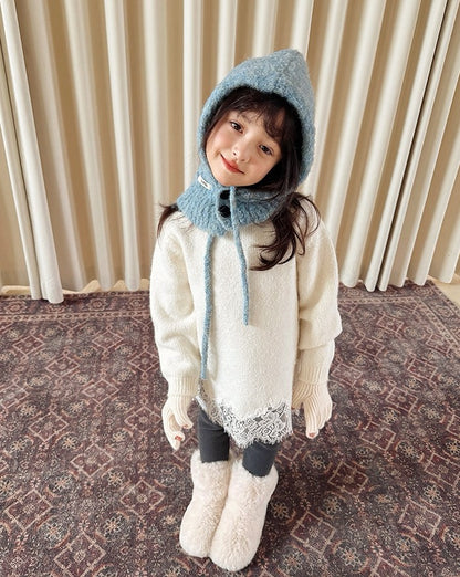 【Free Size】フード付きネックウォーマー