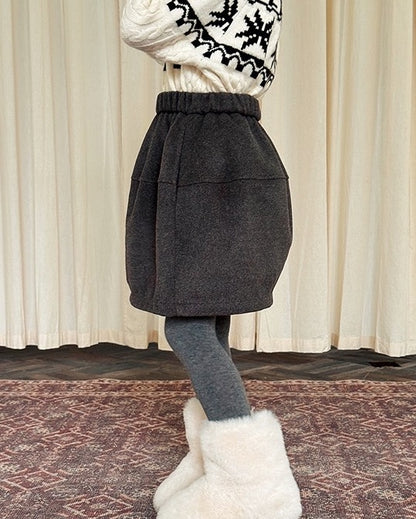 【100-160cm】ウールライクスカート