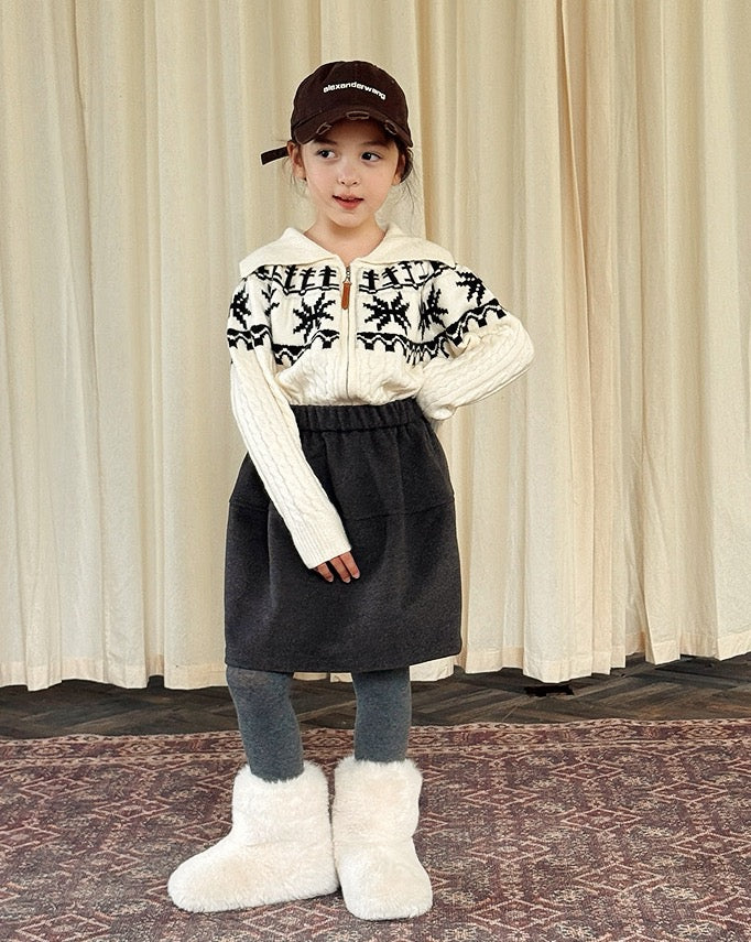 【100-160cm】ウールライクスカート