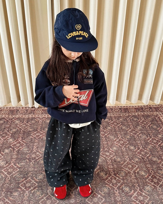 【100-160cm】裏起毛プリントスウェットプルオーバー