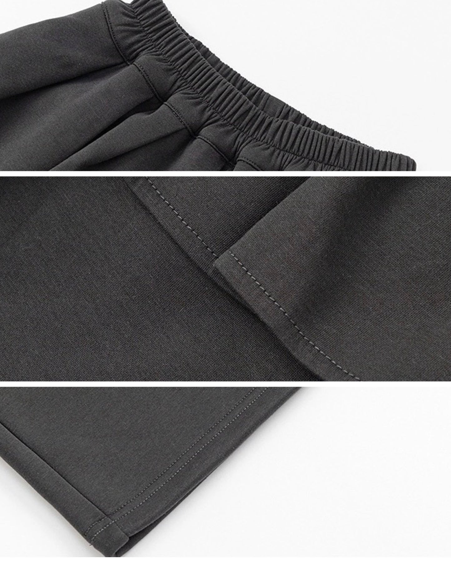 【100-160cm】裏起毛ペプラムワイドパンツ