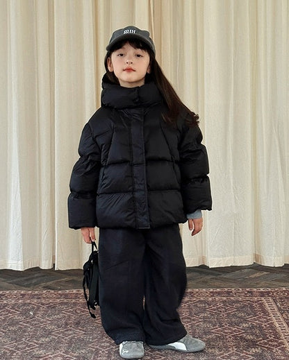 【100-160cm】キッズ グラフェンヒート 2丈ダウン（ショート/ロング）