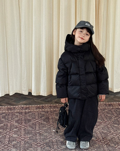 【100-160cm】キッズ グラフェンヒート 2丈ダウン（ショート/ロング）