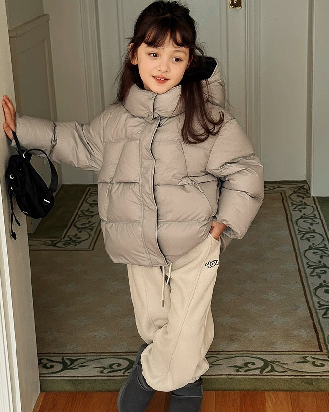 【100-160cm】キッズ グラフェンヒート 2丈ダウン（ショート/ロング）