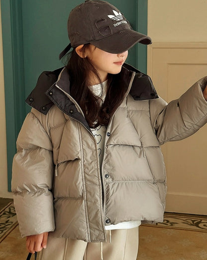 【100-160cm】キッズ グラフェンヒート 2丈ダウン（ショート/ロング）