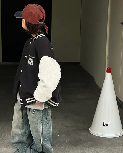 【110-160cm】ナンバリング ヴァーシティジャケット