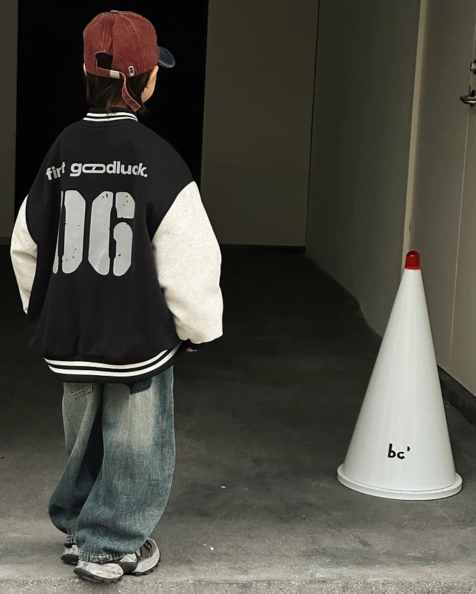 【110-160cm】ナンバリング ヴァーシティジャケット
