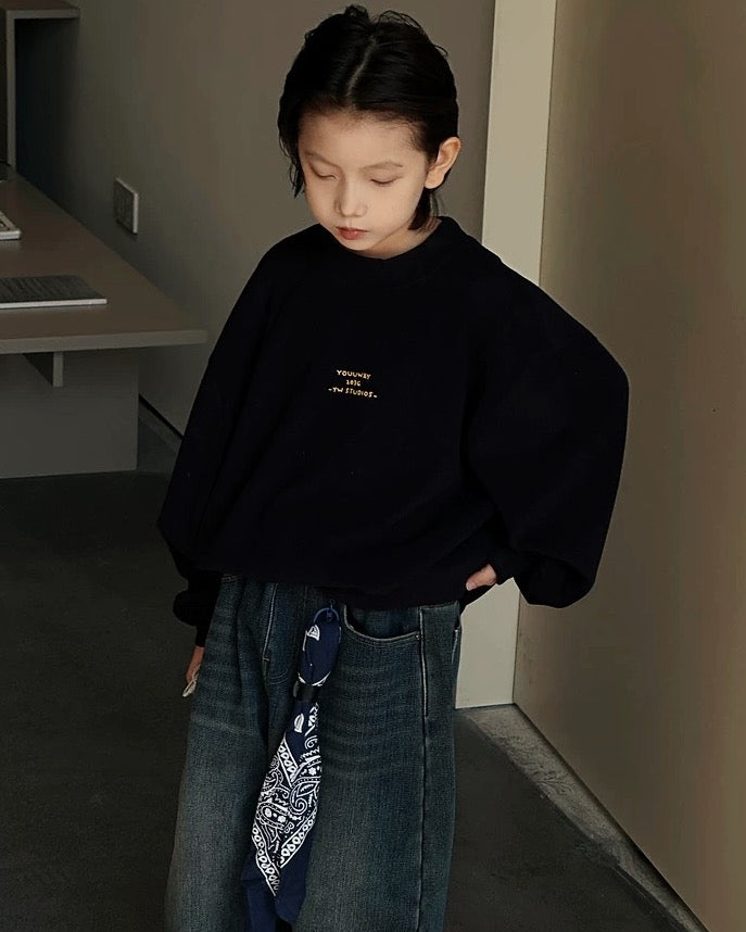 【110-160cm】レターロゴスウェット