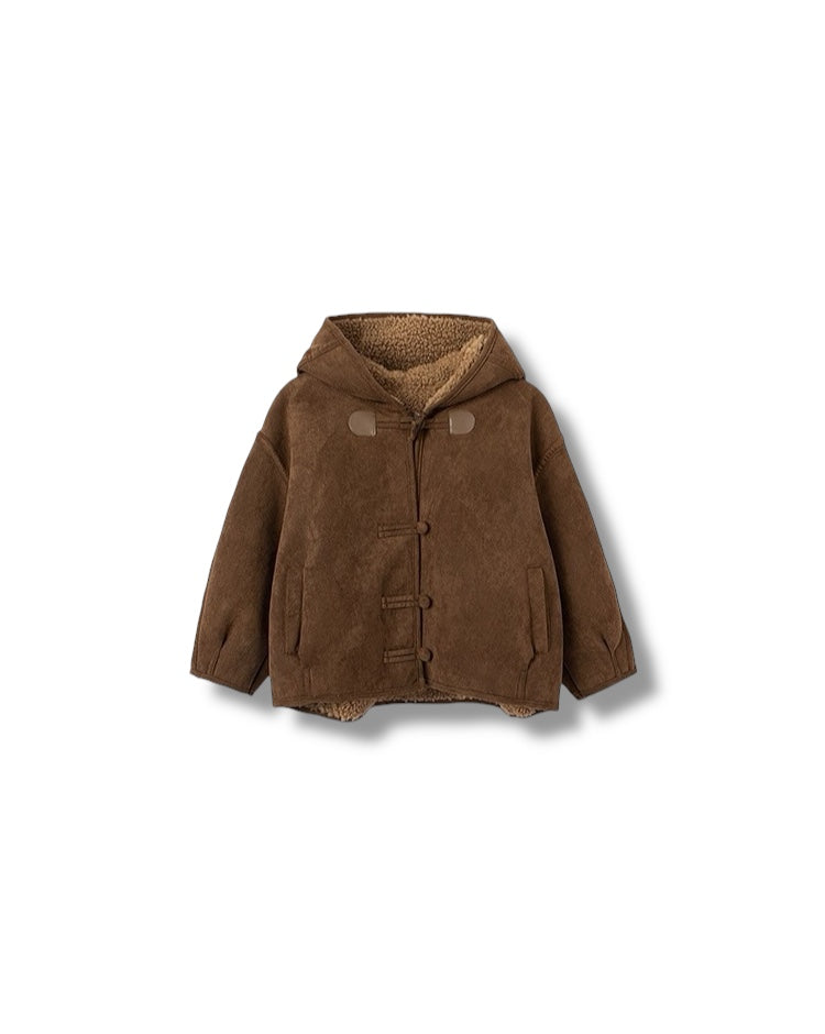 【100-160cm】スウェードボアライナージャケット