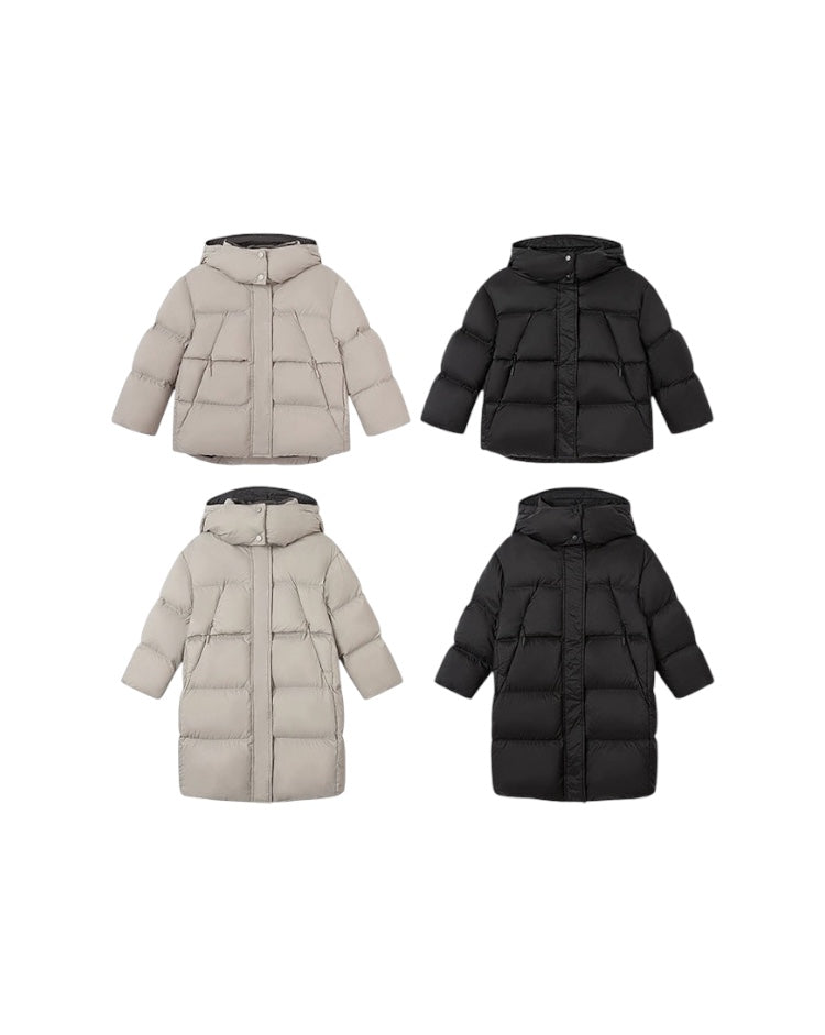 【100-160cm】キッズ グラフェンヒート 2丈ダウン（ショート/ロング）